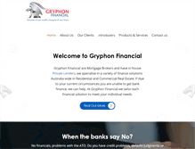 Tablet Screenshot of gryphonfinancial.com.au